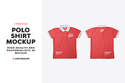 Polo Shirt Mockup, an Apparel Mockup by UnicDesign (Thumbnail 1 of 3)