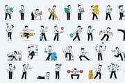 Business Sam - illustration pack, a Person Illustration by Ivan Mesaros (Thumbnail 5 of 5)