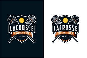 Lacrosse Logo Badge Emblem Vector