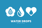 Water Drops. 20 Logo Templates., a Templates & Theme by Youhhou (Thumbnail 1 of 4)