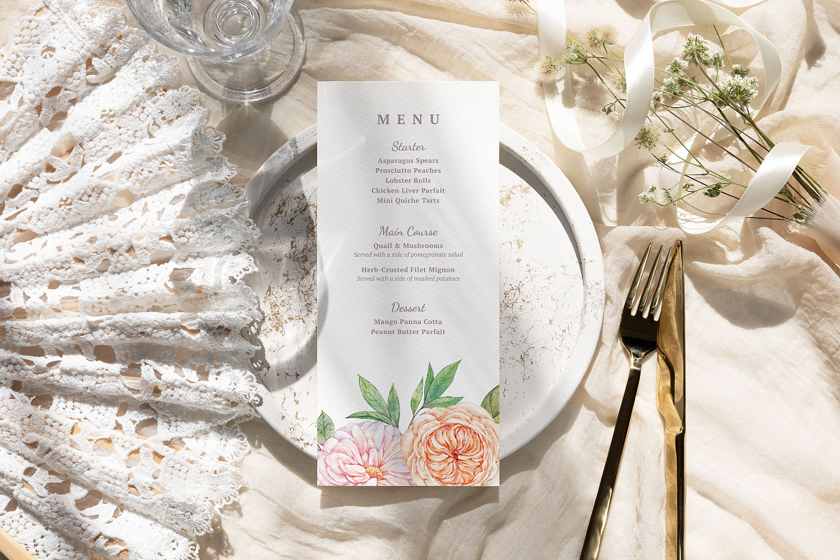 Beryl - Wedding Invitation Suite, an Invitation Template by CinderHeart Designs (Photo 6 of 10)