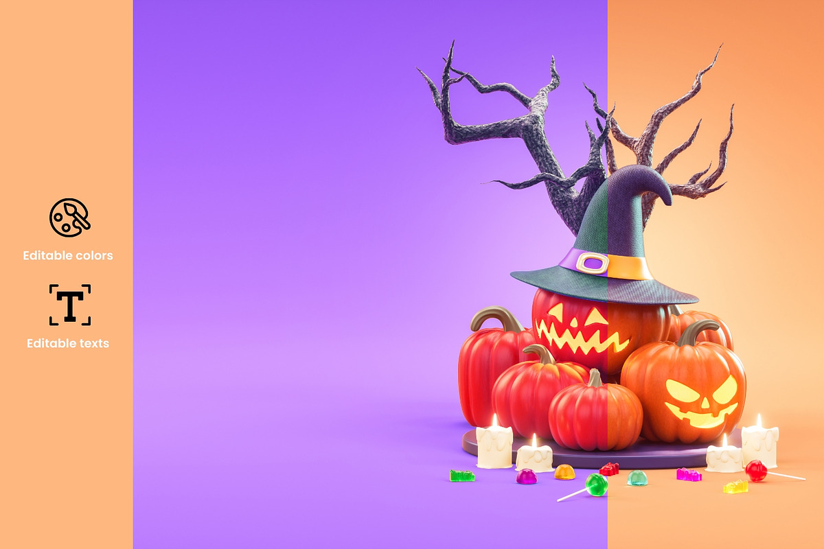 Halloween Flyer Design, a Seasonal Illustration by TandemStock (Photo 2 of 3)