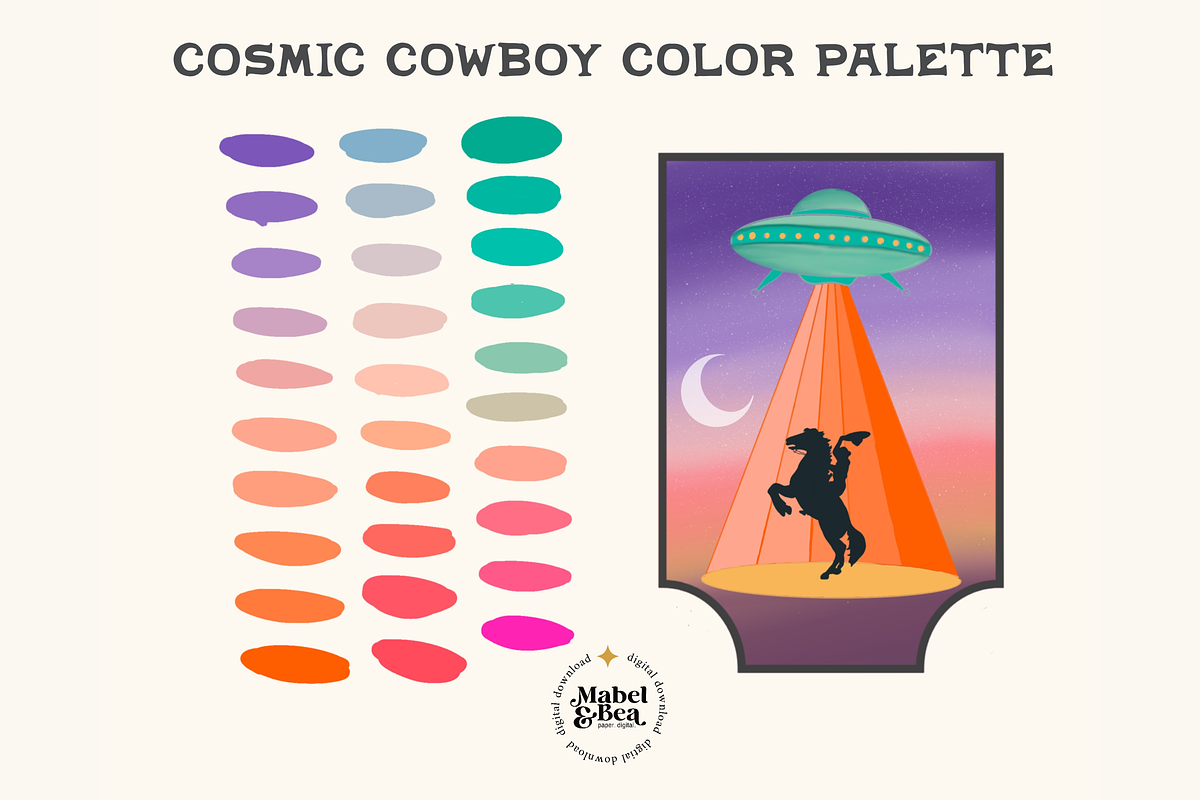 Cosmic Cowboy Stamp Brushes, a Brush Add-On by Mabel & Bea (Photo 6 of 6)