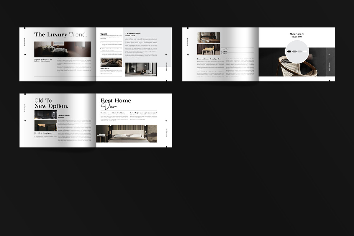 Interior Design Magazine Landscape, a Magazine Template by Spark_Creative (Photo 13 of 13)