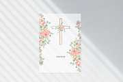Watercolor Flowers & Greenery Cross, a Decorative Illustration by MayaNavits (Thumbnail 7 of 8)