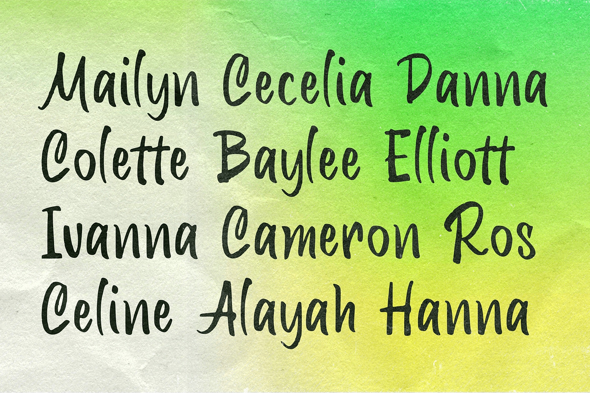 Mylan Gloria, a Handwritten Font by Get Studio (Photo 4 of 10)