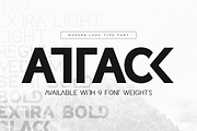 Attack - Corporate Logo Font, a Sans Serif Font by Hamz Studio (Thumbnail 1 of 23)