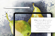 EVERYTHING WATERCOLOUR for Procreate, a Brush Add-On by UPROOT (Thumbnail 4 of 22)