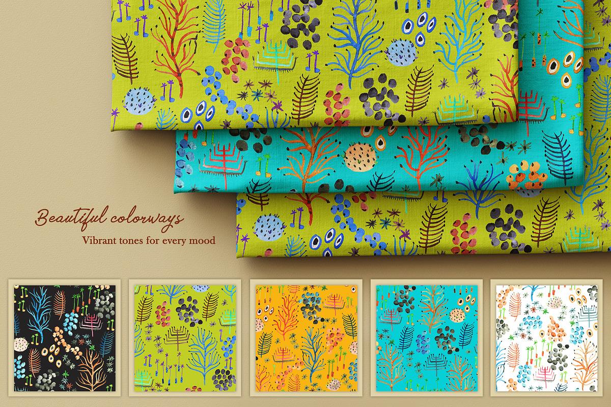 Sunken Oasis Prints & Patterns, a Pattern Graphic by GND ART STUDIO (Photo 2 of 8)