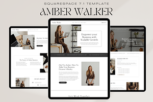 Squarespace Template: Amber Walker