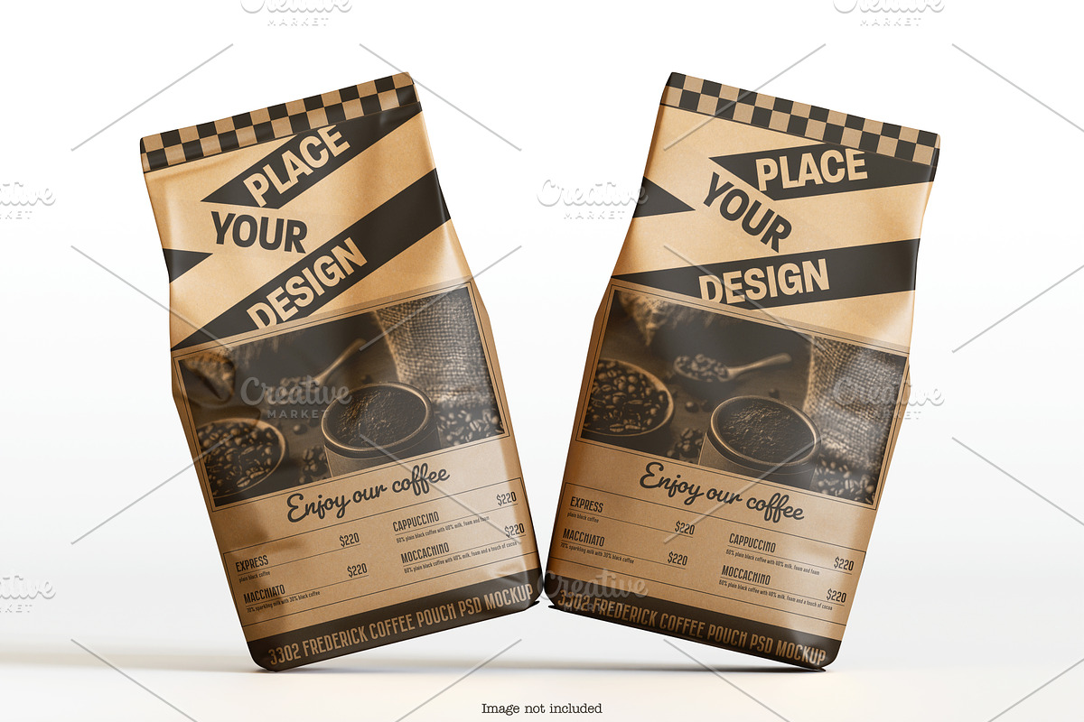Coffee Pouch Mockup Bundles, a Packaging Mockup by Ambo Ampeng (Photo 11 of 22)