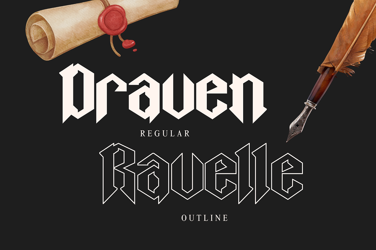 Black Rustik - Blackletter Logo Font, a Blackletter Font by Illushvara Design (Photo 11 of 13)