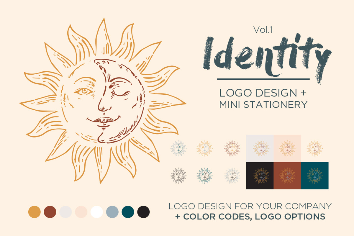 Sun&Moon Logo, a Branding & Logo Template by Creative Lemon (Photo 1 of 5)