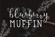 Blueberry Muffin Handwritten Font, a Script Font by Kellie Jayne Studio (Thumbnail 1 of 10)