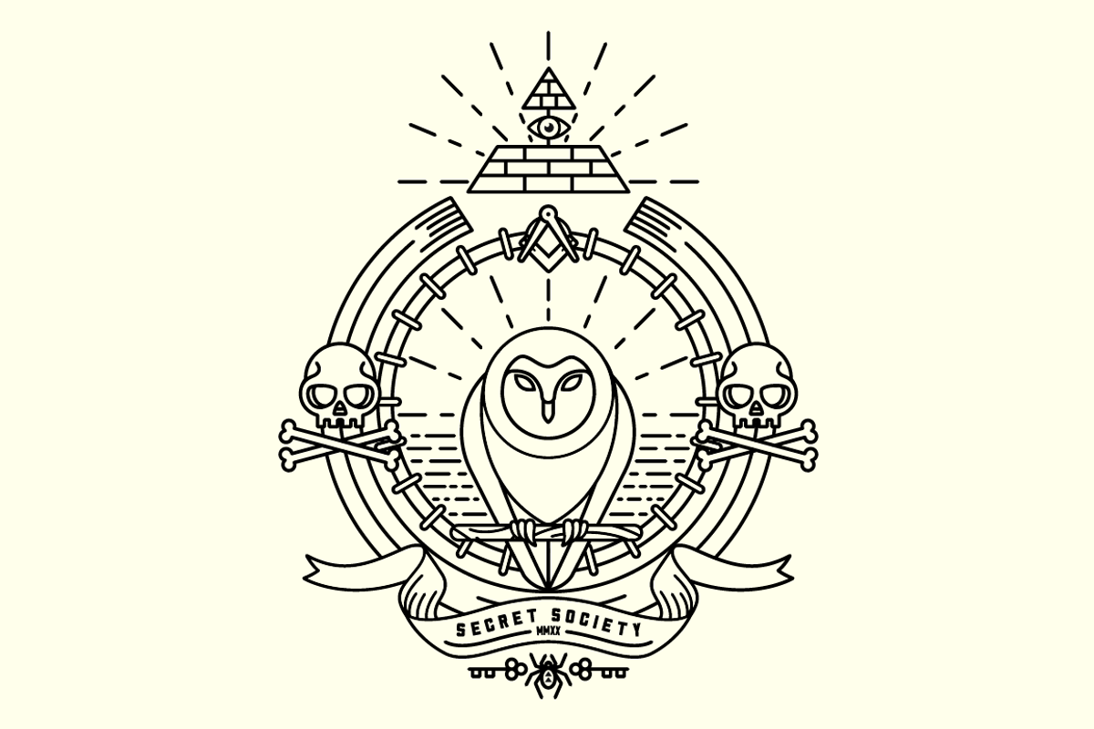 Secret Society Vector Elements, an Illustration by Claw Creative Co. (Photo 4 of 4)
