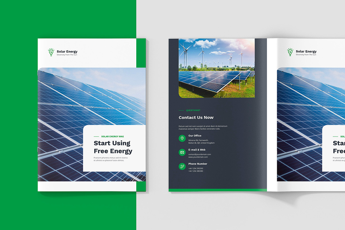 Solar Energy Magazine Canva Template, a Magazine Template by artbart (Photo 3 of 23)