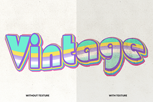 Retro Text Photoshop Effect