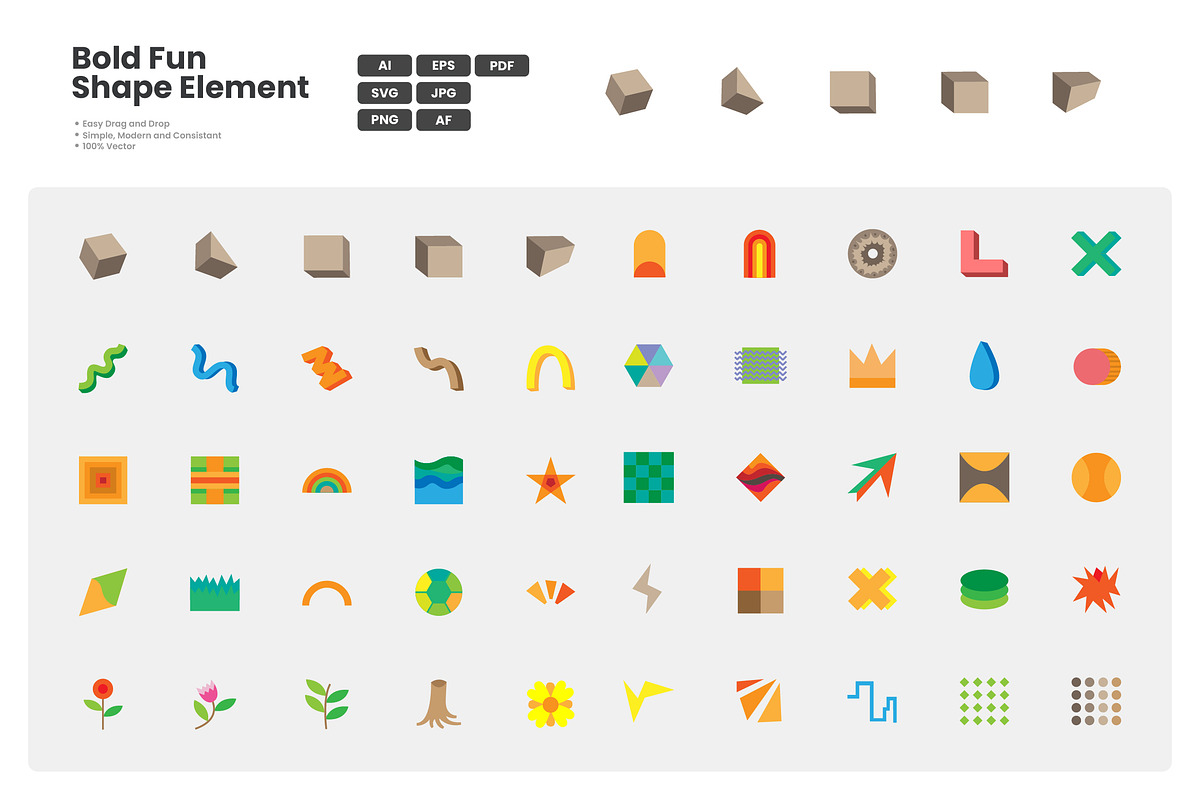 Bold Fun Shapes Icon Pack, an Emoji Icon by erifqizeicon (Photo 1 of 3)