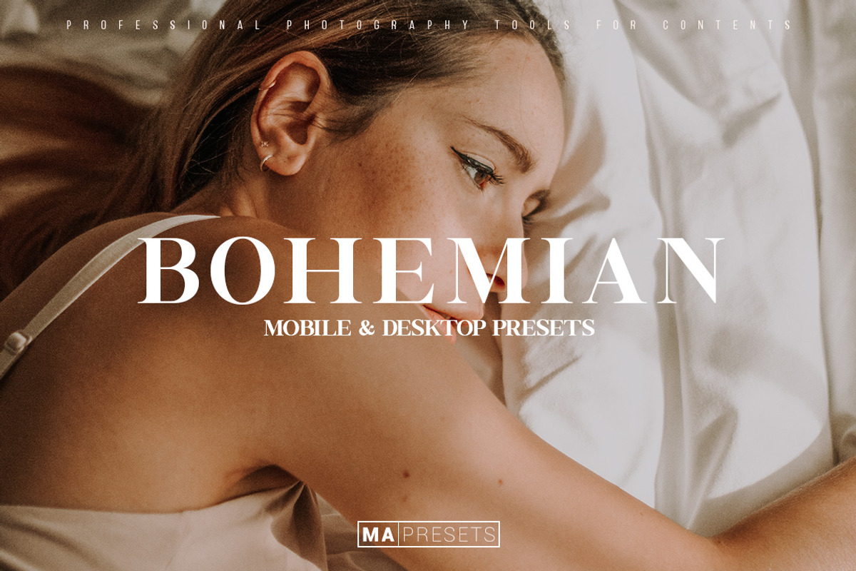 10 BOHEMIAN Lightroom Presets, a Preset Add-On by MaPresets (Photo 1 of 15)