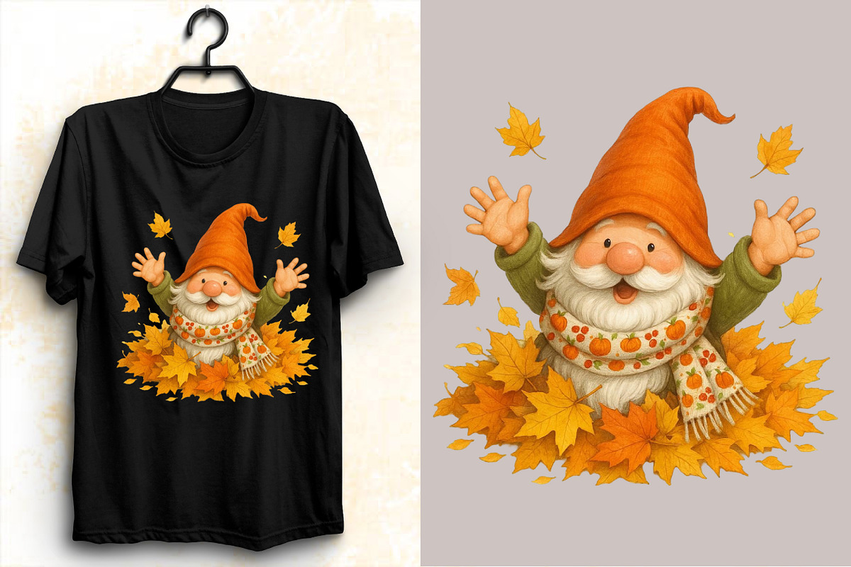 Fall Gnome Clipart Autumn  Bundle., an Illustration by SVGArt (Photo 7 of 8)