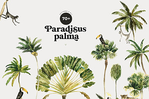 TROPICAL PALMS & Animals Patterns