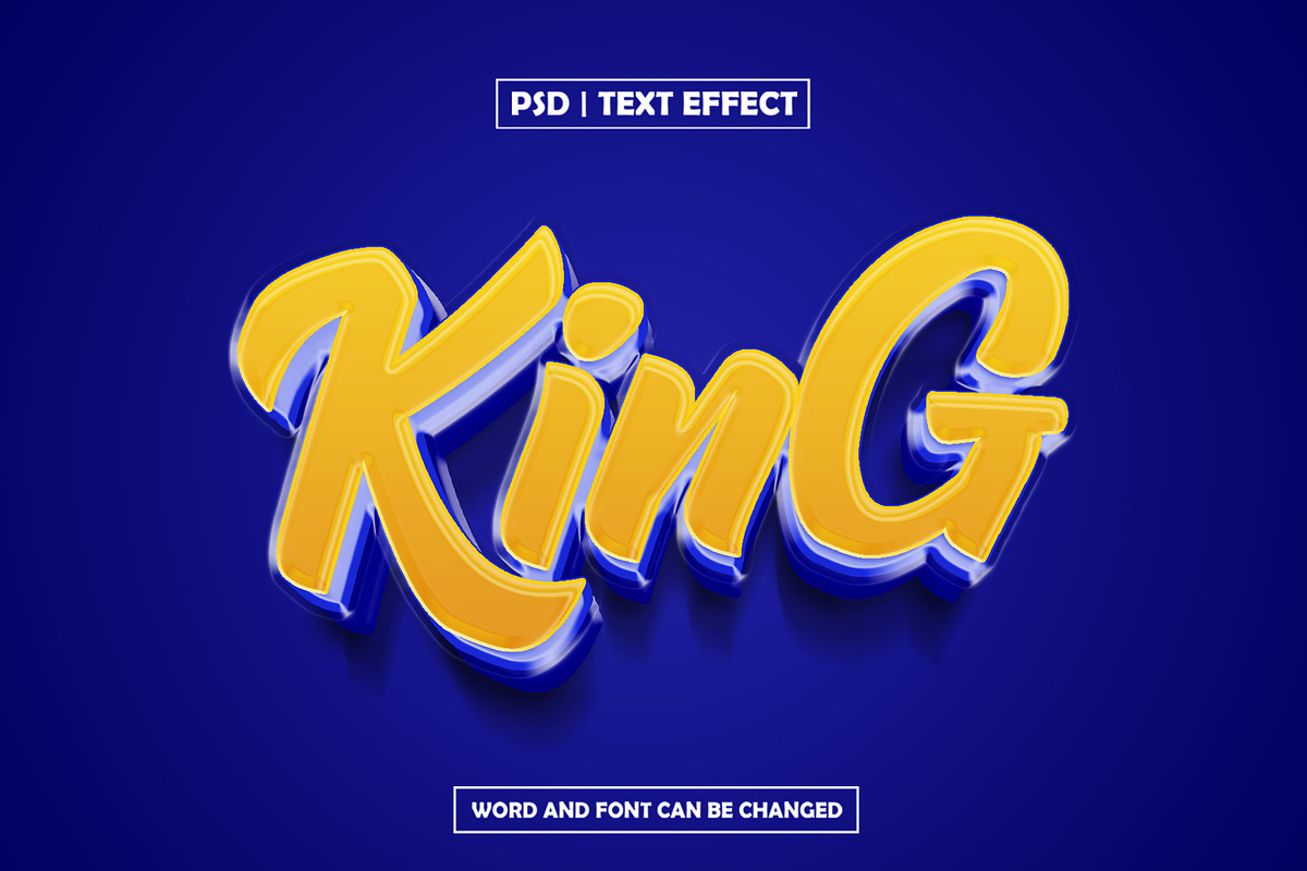 king text effect with glossy, a Layer Style Add-On by AP Market (Photo 2 of 2)