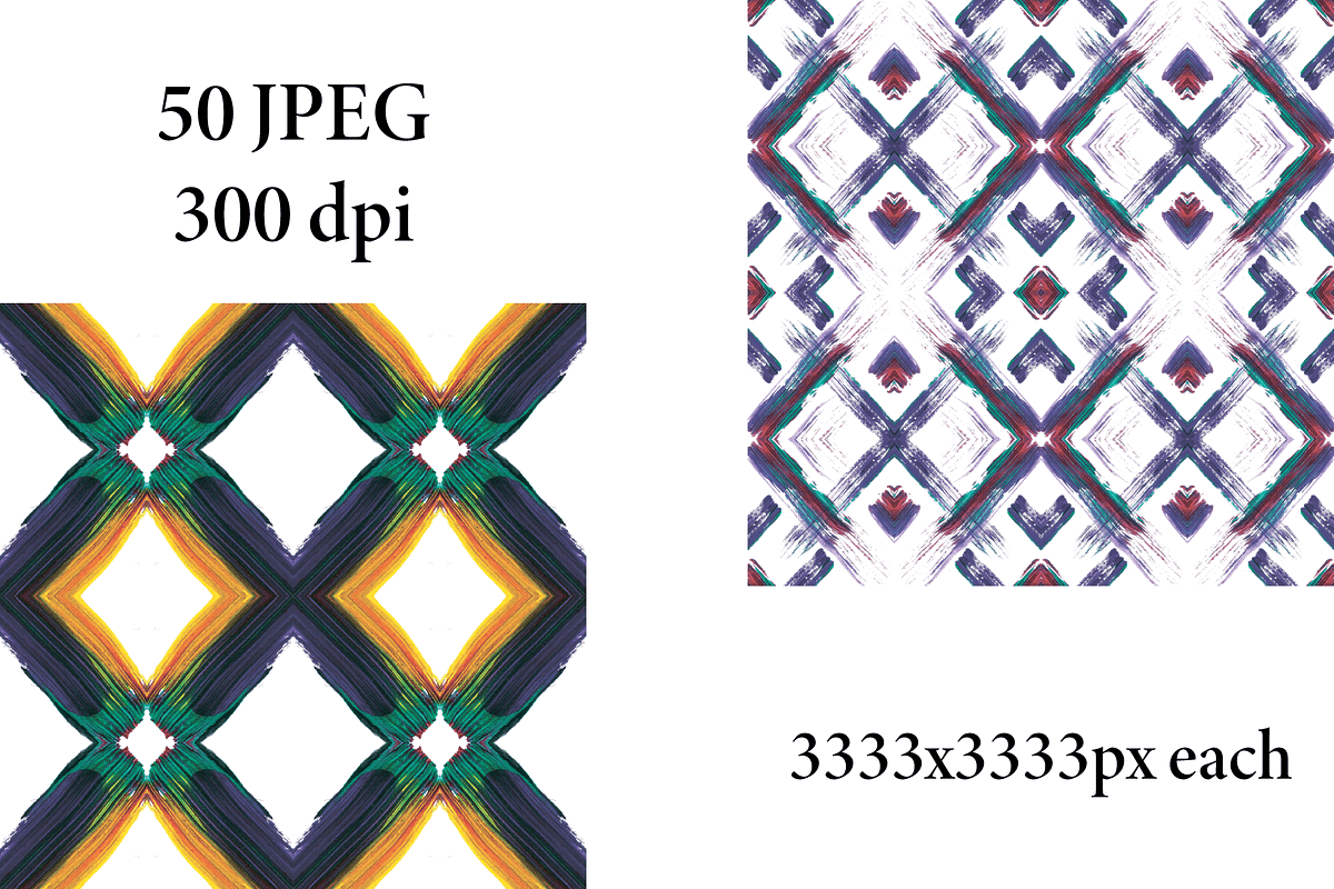 Patterns with acrylic brush strokes, a Pattern Graphic by Art Sproot (Photo 3 of 8)