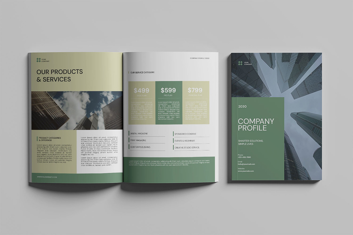 Company Profile Template, a Magazine Template by Haps Space (Photo 2 of 8)