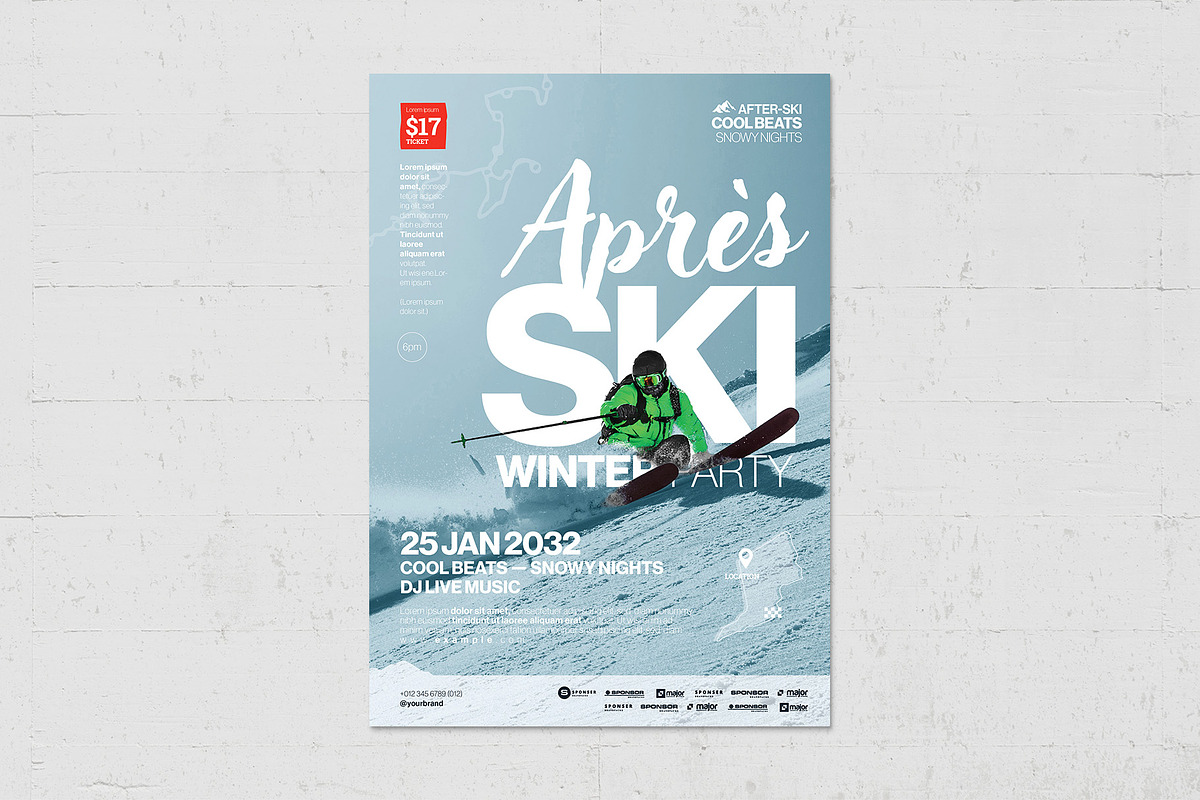 Apres Ski Flyer Template, a Flyer Template by BrandPacks (Photo 3 of 5)