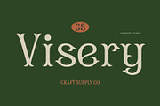 CS Visery – Display Font, a Serif Font by Craft Supply Co. (Thumbnail 1 of 8)