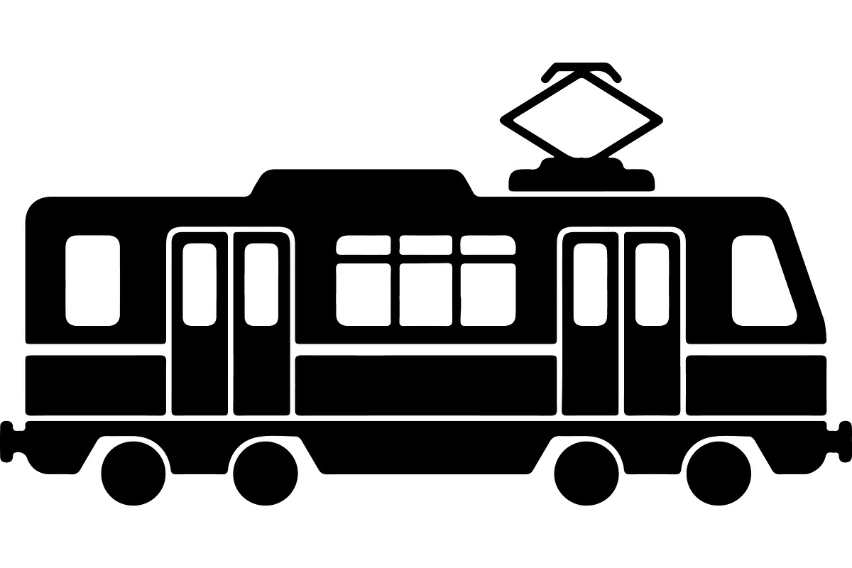 Train and subway silhouette, a Transportation Illustration by abu67222 (Photo 6 of 13)