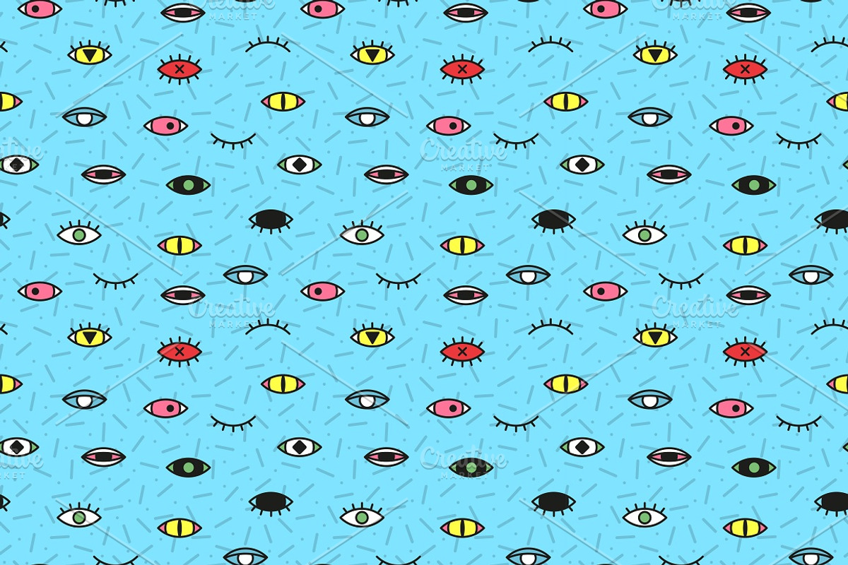 Colorful seamless trendy patterns, a Pattern Graphic by ExpressShop (Photo 8 of 10)