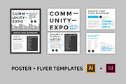 Minimal Poster/Flyer/Social Kit, a Flyer Template by Everyday Monster Creative (Thumbnail 2 of 5)
