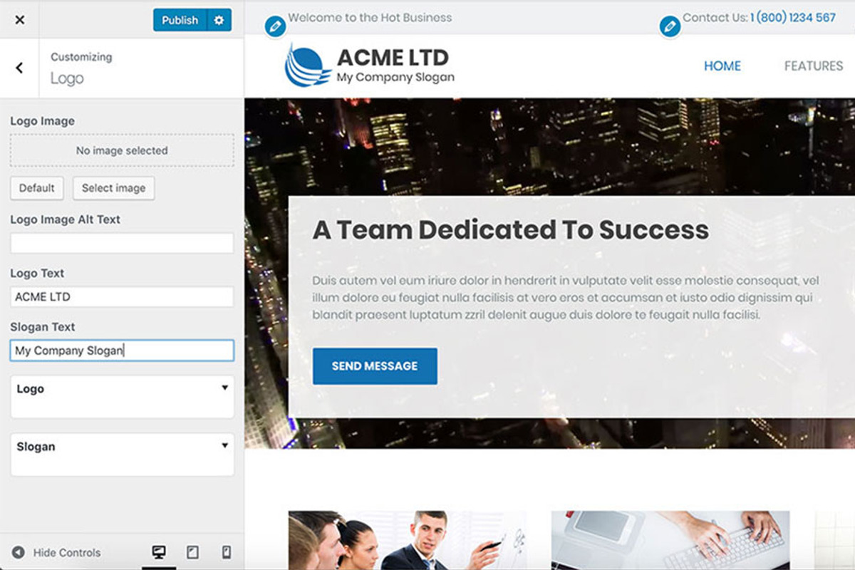 Hot Business, a WordPress Template by hot-themes (Photo 5 of 6)