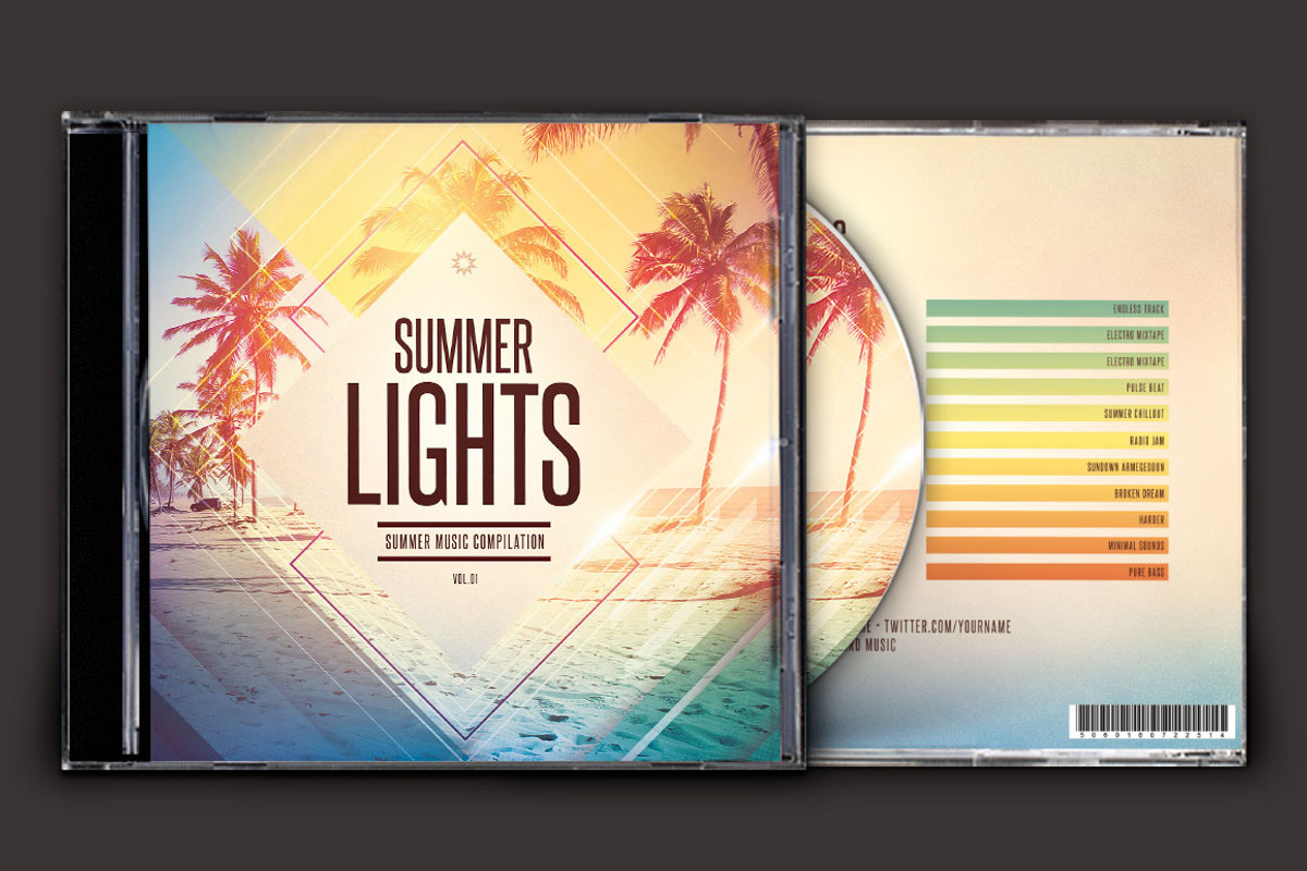 20 CD Cover Templates Bundle, a Templates & Theme by styleWish (Photo 14 of 21)