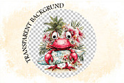 Whimsical Summer Crab Clipart Bundl, an Illustration by SVGArt (Thumbnail 5 of 9)