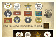 Rustic Vintage Farm Logo Vectors, a Branding & Logo Template by Le Paper Cafe (Thumbnail 4 of 4)