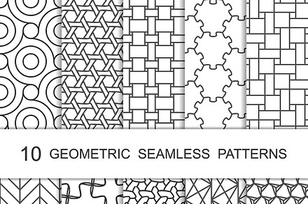 Seamless Geometric Patterns Set 6