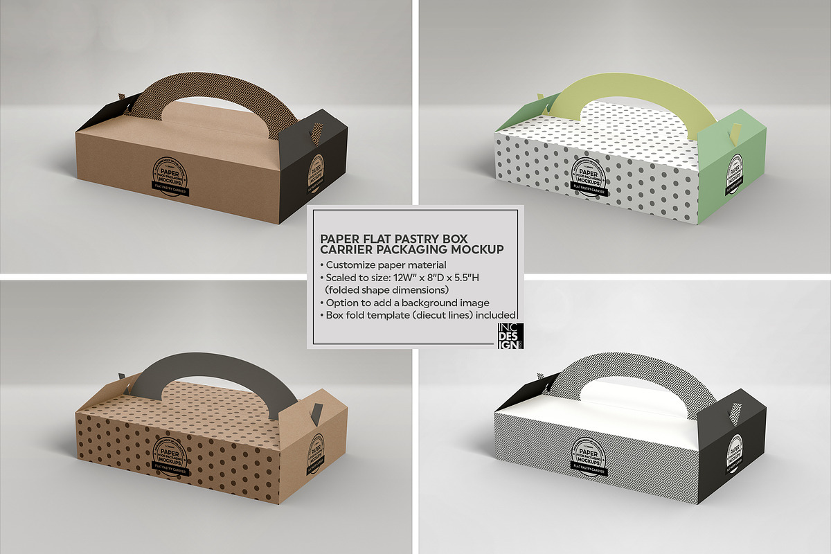 VOL.2 Food Box Packaging Mockups, a Packaging Mockup by INCDesign (Photo 3 of 21)