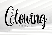 Glowing, a Handwritten Font by Majelis Font (Thumbnail 1 of 7)