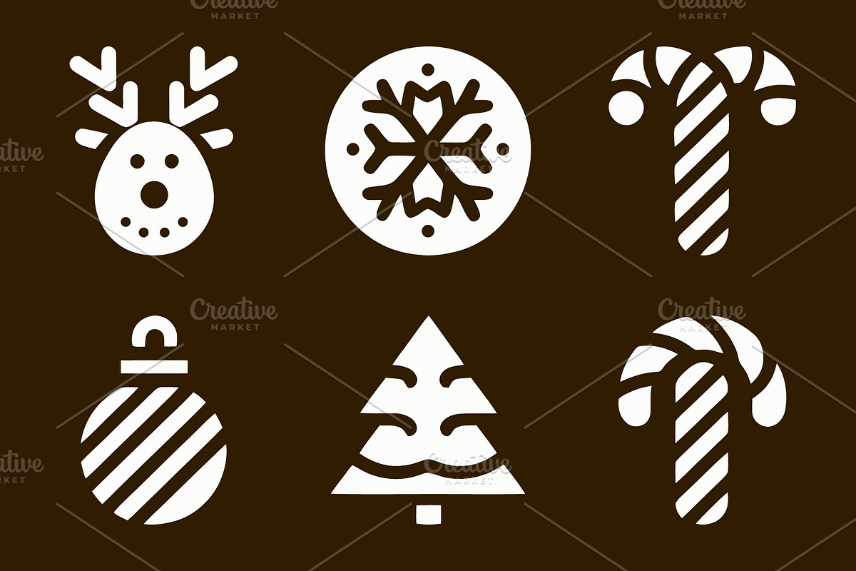 Christmas Winter Icon Collection, a Branding & Logo Template by Vectorium Studio