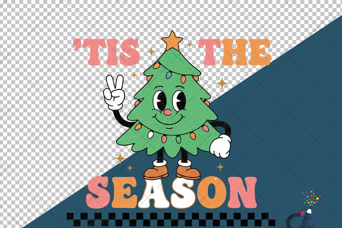 Tis The Season Christmas Tree PNG, an Illustration by Creative Art (Photo 4 of 6)