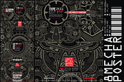 8 Mecha poster, a Pattern Graphic by the-sastra (Thumbnail 1 of 3)