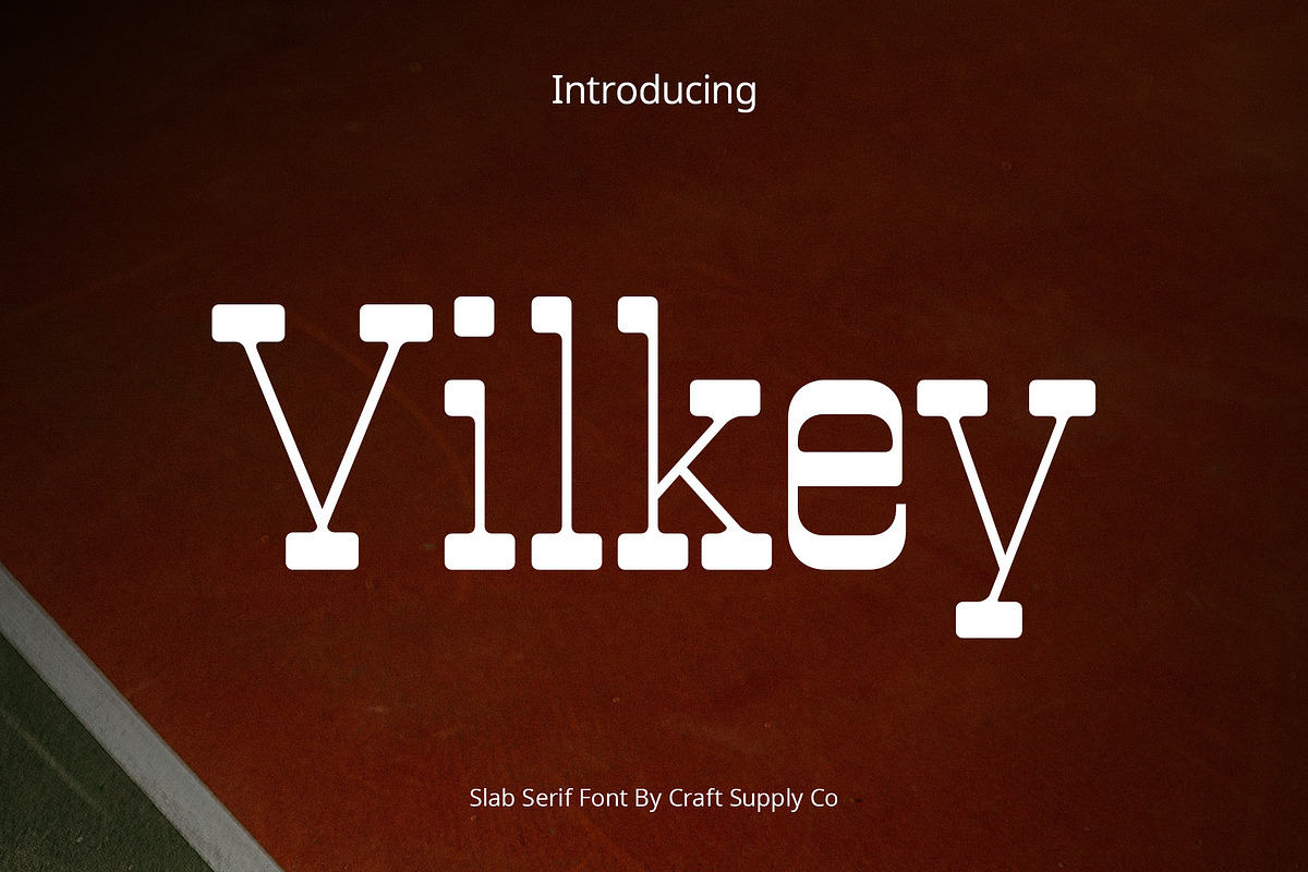 Vilkey – Slab Serif, a Serif Font by Craft Supply Co. (Photo 1 of 8)