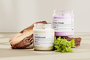 Candle Label Design Canva Template, a Branding & Logo Template by OMii Designs (Thumbnail 1 of 5)