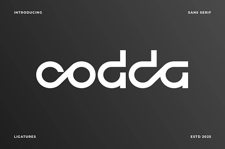 Codda Rounded Logo Font, a Sans Serif Font by Artiveko