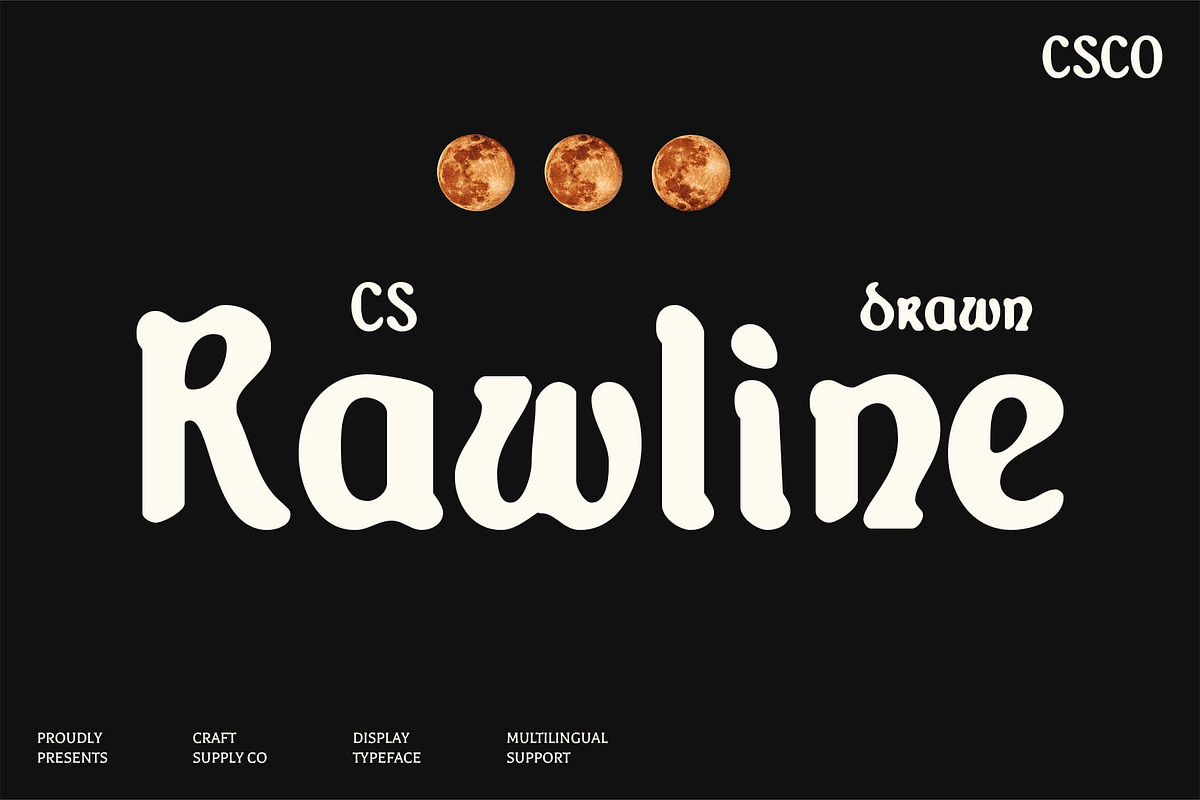 CS Rawline Drawn, a Sans Serif Font by Craft Supply Co. (Photo 1 of 8)