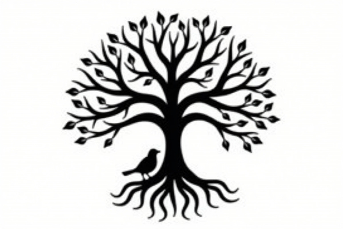 Tree Silhouette with Birds Bundle, an Illustration by Designs_River (Photo 5 of 9)