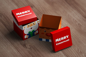 Square Box / Package Mock-Up