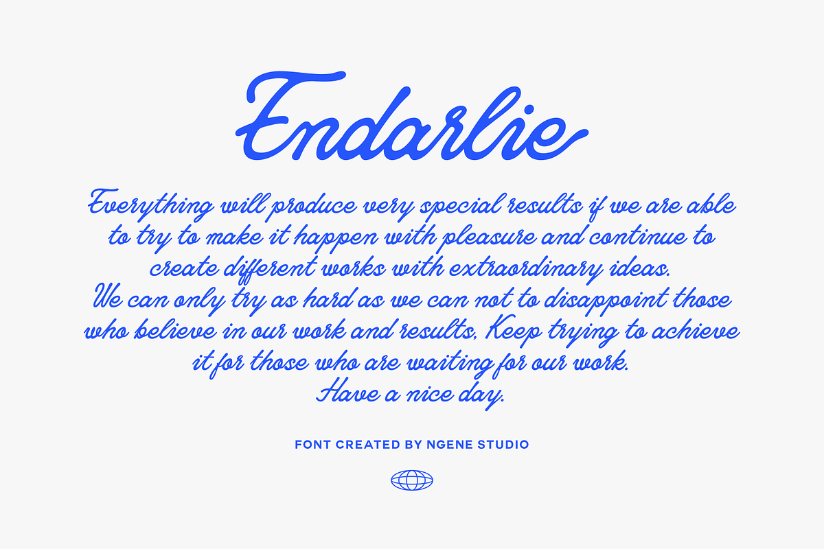 Endarlie, a Script Font by ngene (Photo 4 of 9)